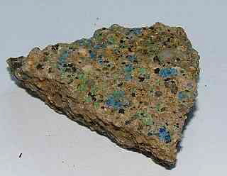 Azurit (blau) mit Malachit (grn)
