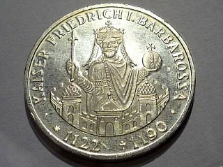 Kaiser Friedrich I., Barbarossa (10-DM-Silber-Gedenkmnze  (1990))